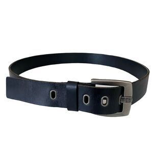 Vintage 90s Kenneth Cole Genuine Leather Belt Black Size 40